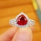 14k Gold 2.04 Ctw Natural Ruby & Diamond Ring