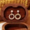 14k Gold 0.6 Ct Natural H Diamond Earrings