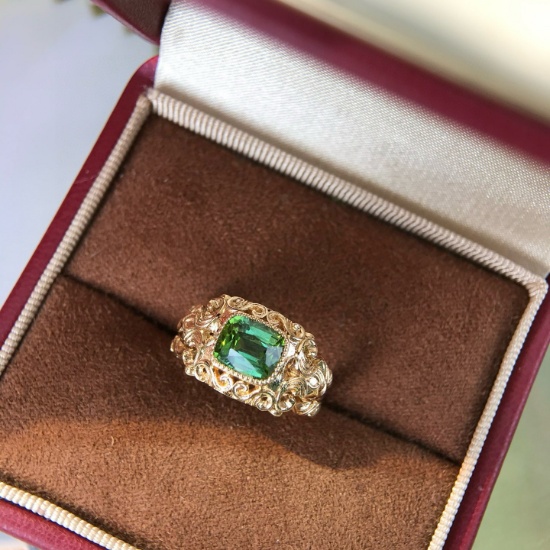 14k Gold 1.38 Ct Natural Tourmaline Ring