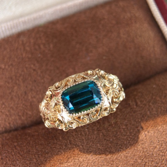 14k Gold 2.01 Ct Natural Tourmaline Ring