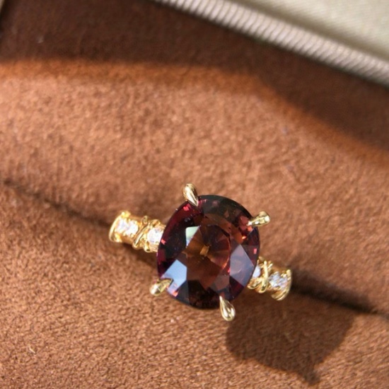 14k Gold 4.85 Ctw Natural Tourmaline & Diamond Ring