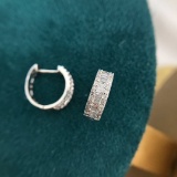 14k Gold 0.5 Ct Natural H Diamond Earrings