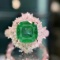 14k Gold 3.12 Ctw Natural Emerald & Diamond Ring
