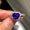 14k Gold 3.09 Ctw Natural Tanzanite & Diamond Ring