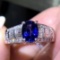 14k Gold 1.83 Ctw Natural Sapphire & Diamond Ring