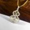 14k Gold 0.35 Ct Natural H Diamond Pendant( Without Chain )