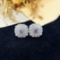 14k Gold 1.62 Ctw Natural Blue Diamond & Diamond Earrings
