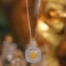 14k Gold 0.40 Ctw Natural Yellow Diamond & Diamond Necklace
