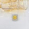 14k Gold 1.61 Ctw Natural Yellow Diamond & Diamond Necklace