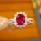 14k Gold 1.60 Ctw Natural Ruby & Diamond Ring