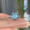 14k Gold 2.99 Ctw Natural Aquamarine & Diamond Ring