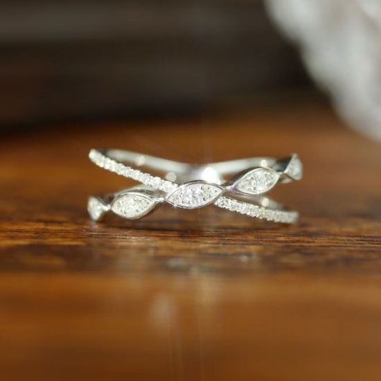 14k Gold 0.25 Ct Natural H Diamond Ring