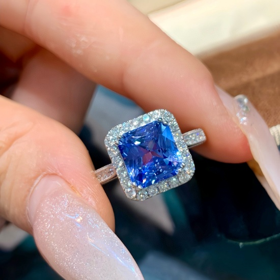 14k Gold 3.40 Ctw Natural Sapphire & Diamond Ring