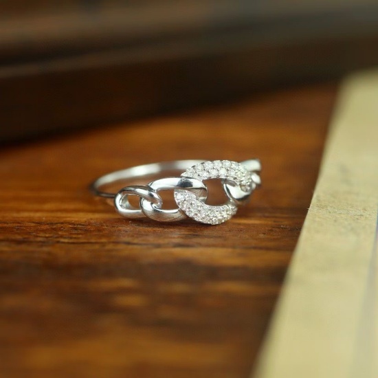14k Gold 0.20 Ct Natural H Diamond Ring