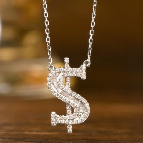 14k Gold 0.45 Ct Natural H Diamond Necklace