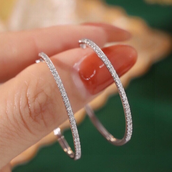 14k Gold 0.6 Ct Natural H Diamond Earrings