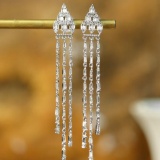 14k Gold 0.60 Ct Natural H Diamond Earrings