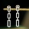 14k Gold 0.56 Ct Natural H Diamond Earrings