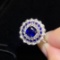 14k Gold 1.43 Ctw Natural Sapphire & Diamond Ring