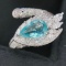 14k Gold 2.27 Ctw Natural Paraiba Tourmaline & Diamond Ring