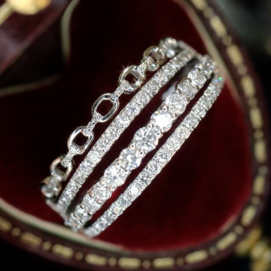 14k Gold 0.68 Ct Natural H Diamond Ring