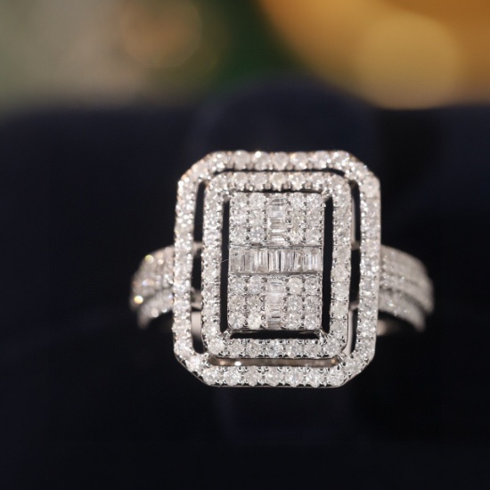 14k Gold 1.2 Ct Natural H Diamond Ring