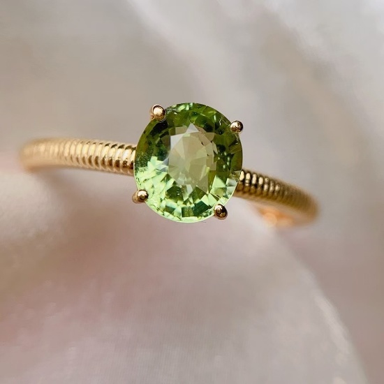 14k Gold 1.15 Ct Natural Tourmaline Ring