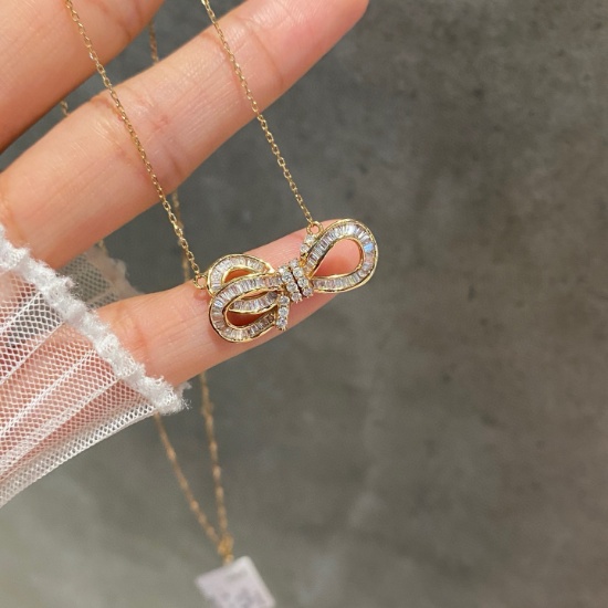14k Gold 0.65 Ct Natural H Diamond Necklace