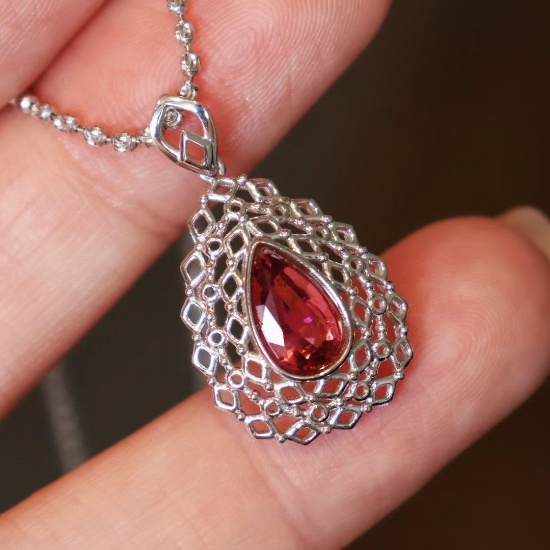 14k Gold 1.5 Ct Natural Tourmaline Pendant( Without Chain )