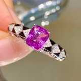 14k Gold 1.4 Ct Natural Sapphire & Diamond Ring