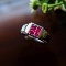 14k Gold 1.14 Ctw Natural Ruby & Diamond Ring