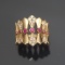 14k Gold 0.78 Ctw Natural Ruby & Diamond Ring