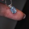 14k Gold 1.4 Ct Natural Aquamarine Pendant( Without Chain )