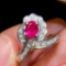 14k Gold 1.50 Ctw Natural Ruby & Diamond Ring