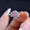 14k Gold 0.51 Ctw Natural Pink Diamond & Diamond Ring