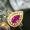 14k Gold 1.18 Ctw Natural Ruby & Diamond Ring