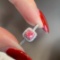 14k Gold 0.49 Ctw Natural Pink Diamond & Diamond Ring