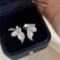 14k Gold 1.27 Ct Natural H Diamond Earrings
