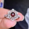 14k Gold 1.28 Ctw Natural Ruby & Diamond Ring