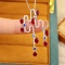 14k Gold 2.73 Ctw Natural Ruby & Diamond Pendant( Without Chain )