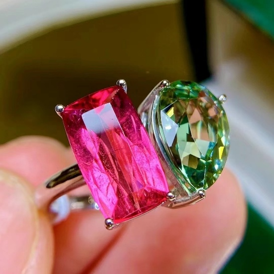 14k Gold 6.3 Ct Natural Tourmaline Ring