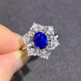 14k Gold 1.93 Ct Natural Sapphire & Sapphire Ring/pendant( Without Chain )
