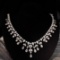 14k Gold 6.5 Ct Natural H Diamond Necklace
