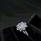 14k Gold 1.06 Ctw Natural Blue Diamond & Diamond Ring