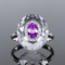 14k Gold 0.94 Ctw Natural Sapphire & Diamond Ring