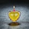 14k Gold 30.58 Ct Natural Prehnite & Ruby Pendant( Without Chain )