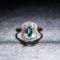 14k Gold 3.52 Ct Natural Aquamarine & Diamond Ring