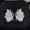 14k Gold 0.9 Ct Natural H Diamond Earrings