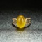 14k Gold 6.1 Ct Natural Prehnite & Diamond Ring