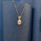 14k Gold 1.15 Ctw Natural Yellow Diamond & Diamond Necklace